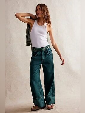 Free People Final Countdown Cuffed Jeans